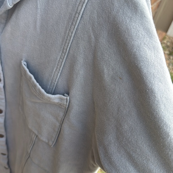 Free People Light Blue Hooded Jacket - Picture 5 of 16